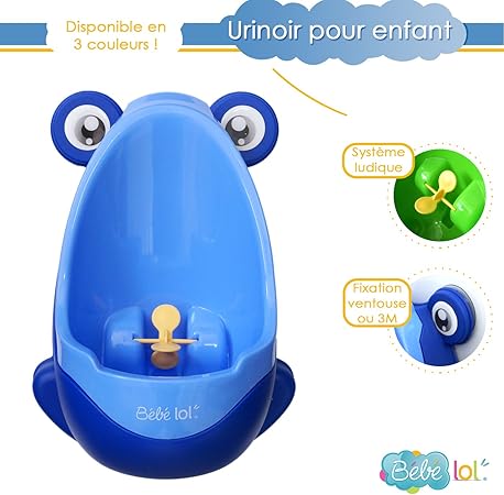 Pot Urinoir Bebe Pour Enfant Bebelol En Forme De Grenouille Aux Couleurs Vives Coloris Au Choix Bleu Amazon Fr Bebes Puericulture