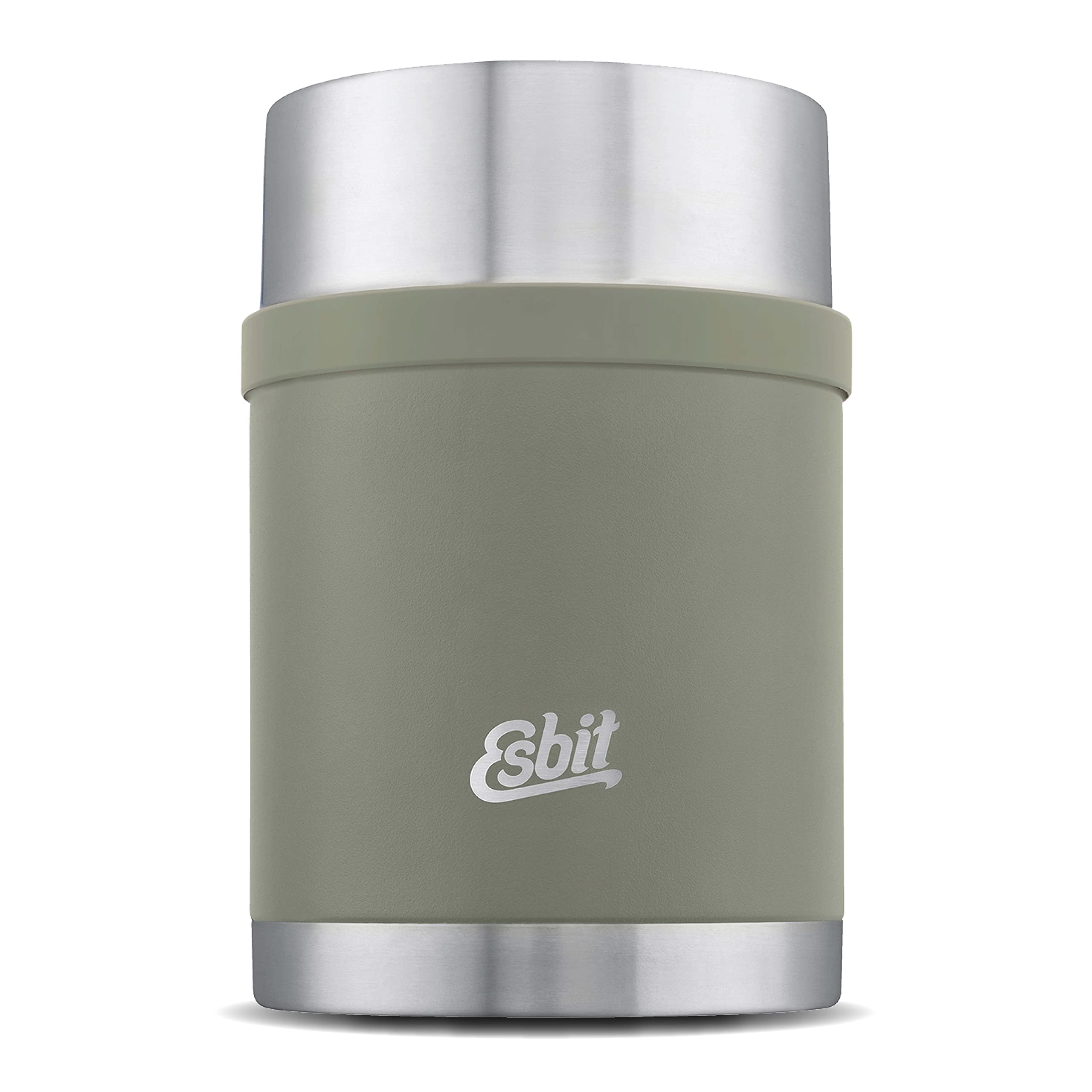 Esbit Sculptor Thermal Food Container, Stainless Steel, BPA Free, Black, Silver & More, 750ml & 1000ml, Food Container for Hot and Cold Foods, Soup and Salads, Insulated Container for School & Work