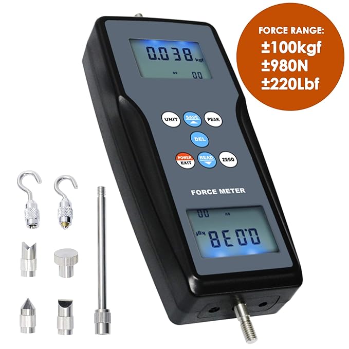 Digital Force 100K Meter Gauge Pull & Push Magnitude Test Tester Newton