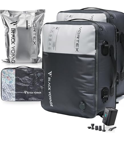Amazon.com: Black Voyage Reusable Vacuum Compression Travel Bag