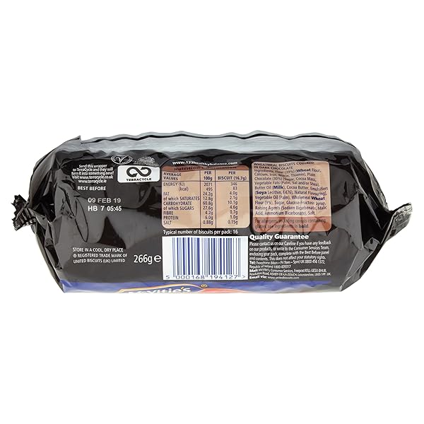 MCVITIE’S DARK CHOCOLATE DIGESTIVES, 266 G