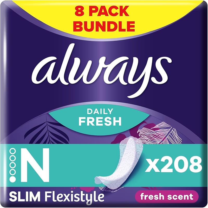 Always Daily Fresh Slim Flexistyle Normal Panty Liners 26 Count