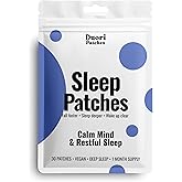 DUORI Sleep Patches for Adults - Valerian Root - Melatonin Free - Natural Sleep Aid with 5-HTP and Ashwagandha - 30 Patches