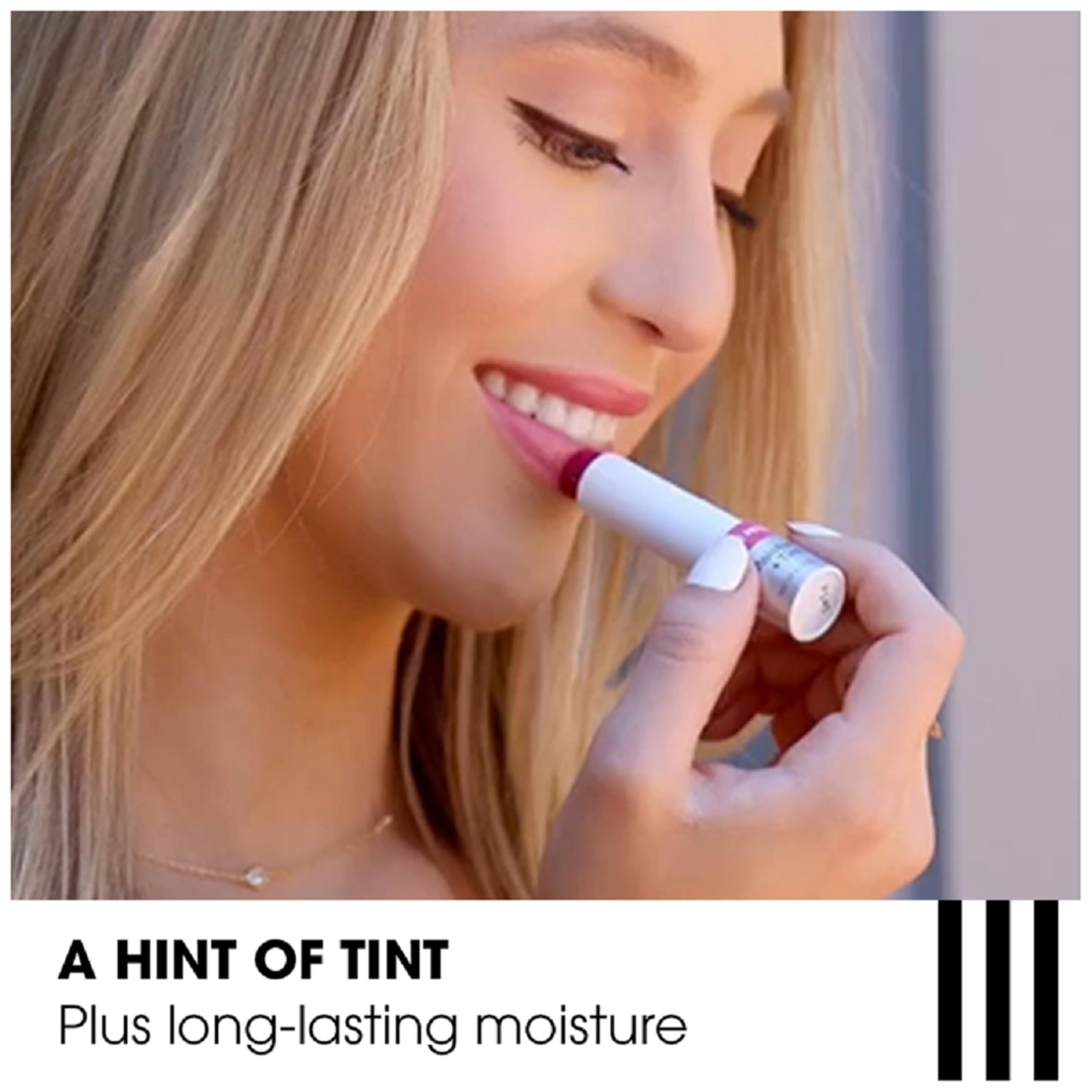 ChapStick Total Hydration (Merlot Tint, 1 Blister Pack of 1 Stick) Tinted Moisturizer, 100% Natural Lip Color and Lip Treatment, 0.12 Ounce