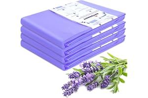 RUZAKO Refills Compatible with Dekor Classic, 30% Extra Length Diaper Pail Refills 4 Pack Diaper Pail Liners Lavender Scent