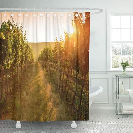 Amazon Com Ladble Waterproof Shower Curtain Curtains Green