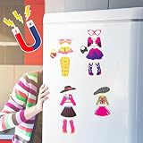 Toyssa Magnetic Dress Up Dolls Wooden Fashion Design Pretend Play Educational view 6