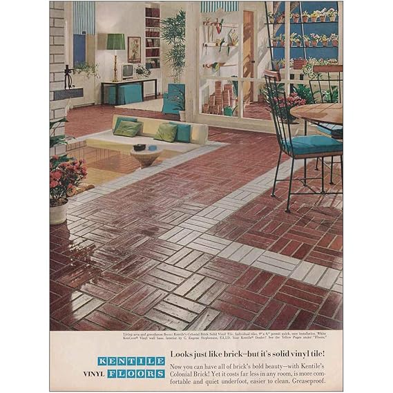 Amazon De Relicpaper 1966 Kentile Vinyl Boden Sieht Wie
