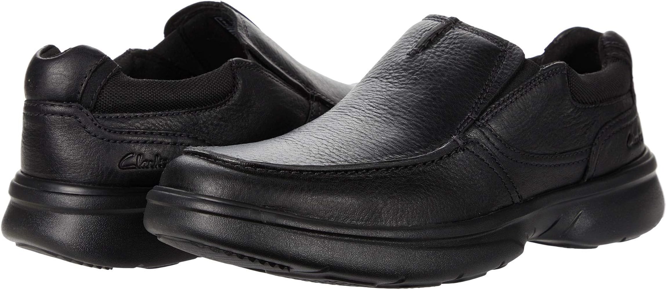 clarks tumbled leather