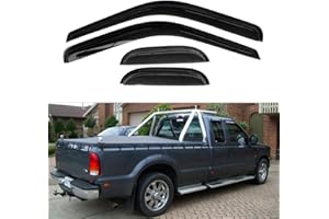 NOPOCA Sun Rain Snow Guard Wind Deflector Shade Window Visors Accessories Fit 1999-2016 F250/350/450 SuperDuty Super/Extended Cab NP94522 4pcs