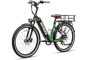 Heybike Cityrun Electric Bike, 1000W Motor Peak City Cruiser Ebike, 48V 15Ah(720Wh) Battery, 60 Miles, Step-Thru Electric Bicycle with APP Control, 3H Fast Charging, Commuter Electric Bike for Adults
