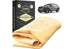 CARMAX PREMIUM CAR CARE CarMax Professional 4.5 sq ft English Premium Natural Chamois - Clean Like a pro with Our Biggest and Best Chamois - Superb Drying Capacity Easy, Streak Free Finish - Made in The UK…