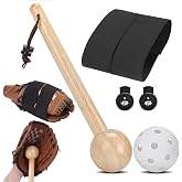Rolitwils Baseball Glove Break-in kit for Men &amp; Adult, One-Piece Structure Baseball Glove Mallet, Baseball Mitts Wooden Shaping Hammer, Softball Glove Wrap Band, Plastic Practice Ball &amp; Glove Locks
