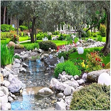 Bizo Pegatinas De Pared Papel Tapiz Patio Jardin Tv Fondo De Pared