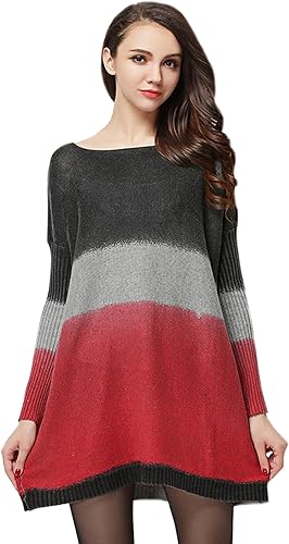 red oversized jumper dress