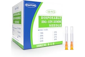 ATSUHUT Disposable needles (25G-1Inch-50Pack)