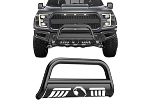 Bull Bar 3" Front Grille Brush Push Bumper Guard for Ford F150 2004-2024, Black