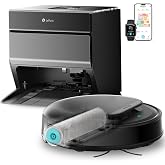 Lefant Robot Vacuum self Emptying, 23,000Pa Suction, M5 Pro Light Gray | Hot Water Roller Mop Wash, Self Cleaning Station, Auto Drying, LiDAR Navigation, Robot Vacuum for Pet Hair, Carpet Detection