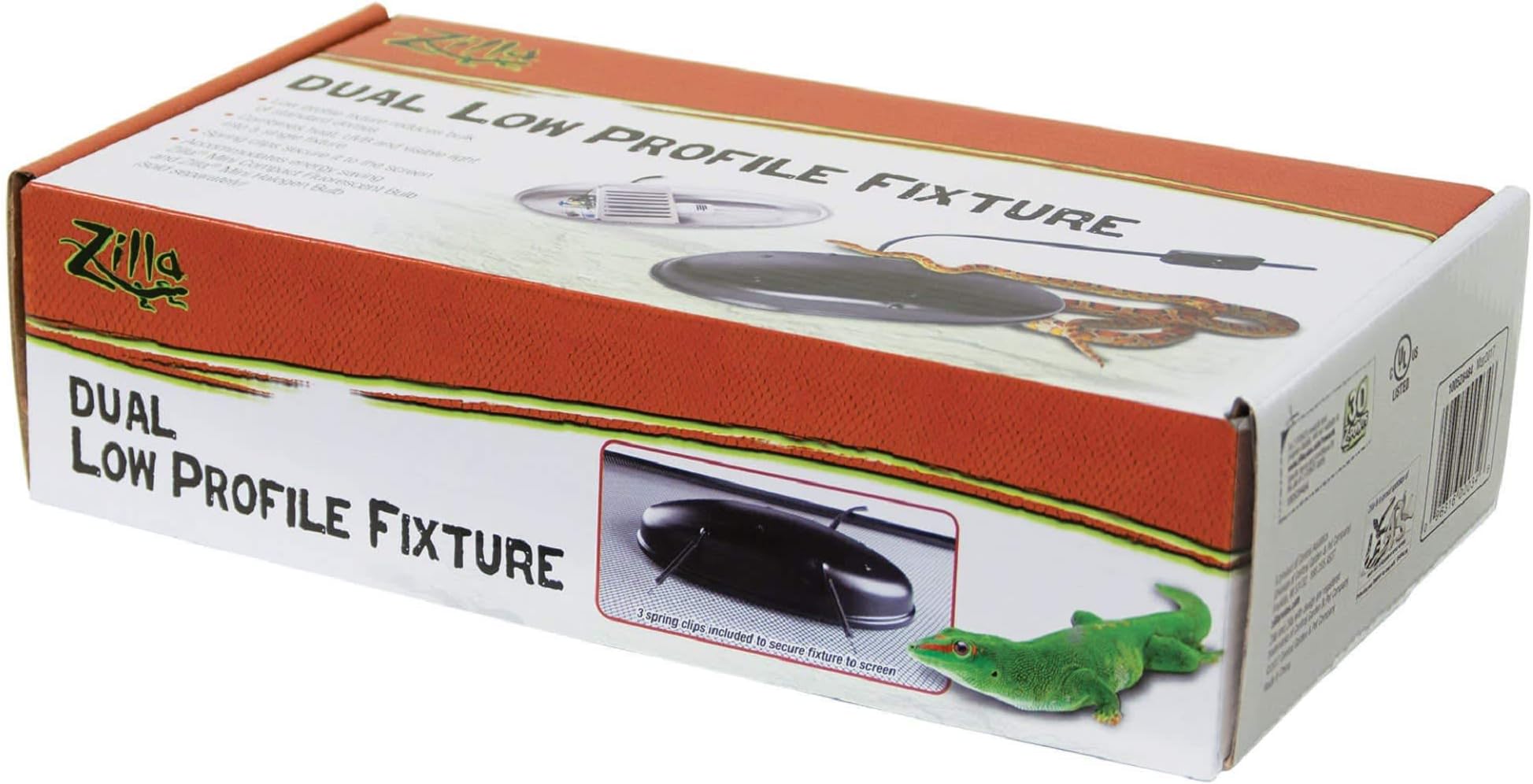 Zilla Dual Low Profile Reptile Terrarium Fixture