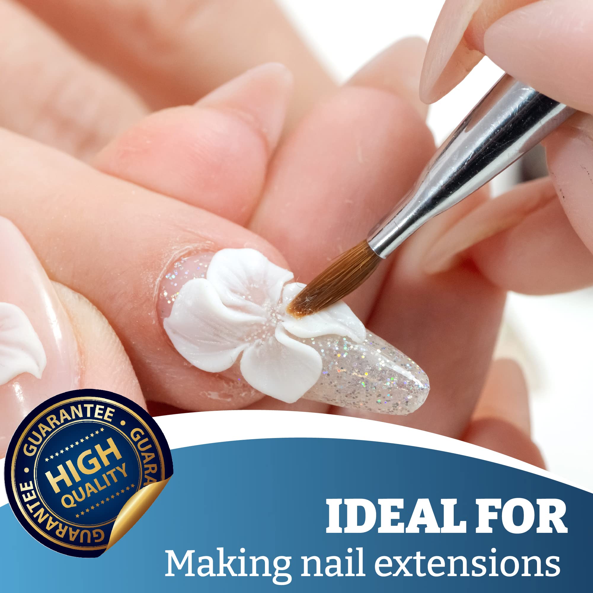 Mia Secret Clear Brush-on Nail Sculpting Gel, 0.5 oz - Biobuilder Clear Builder Gel in a Bottle For Nail Extensions and Natural Nails - Image 8