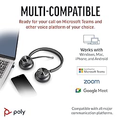 Poly Voyager 4320 UC Wireless Headset & Charge