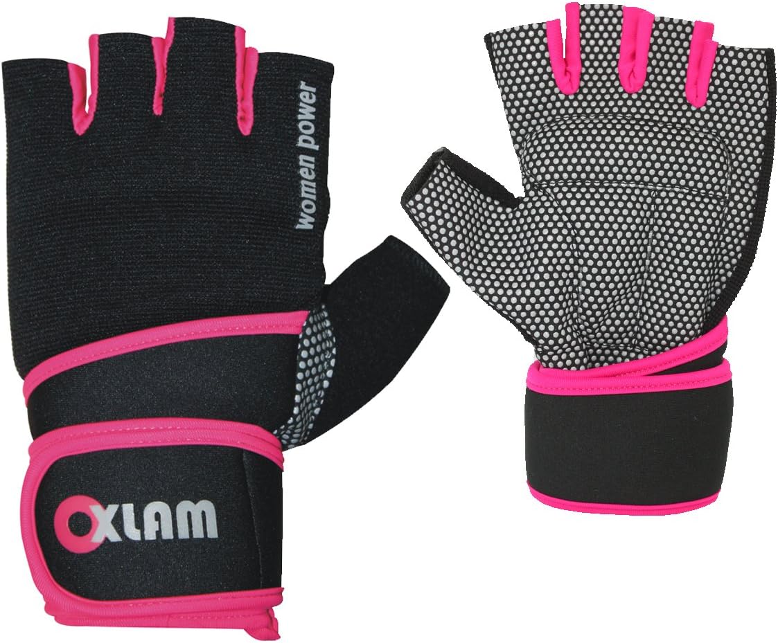Oxlam 41006 Mamour Lady Power Weight Lifting Gym Fingerless Gloves