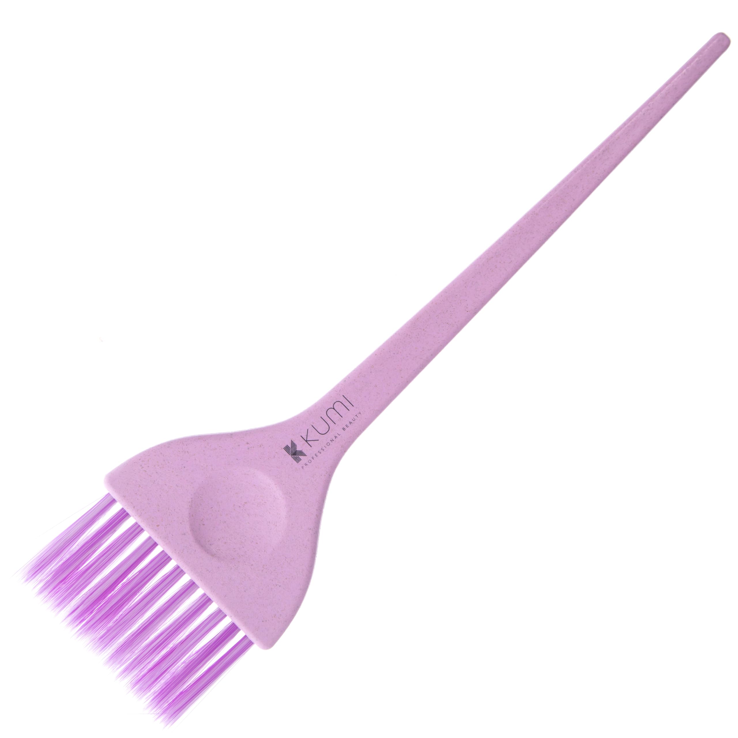 Kumi Wheat Eco-Friendly Large, Pink Hair Colour Tint Brush