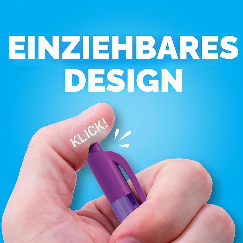 InkJoy 100RT Retractable Kugelschreiber | mittlere Spitze (1,0 mm) | Blau | 20 Stück