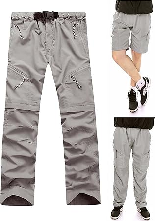 Amazon Co Jp Cidee アウトドアウェア 登山 トレッキング パンツ 通気 速乾 撥水 薄手 コンバーチブル 2way 取り外し ハイキング 春夏秋用 グレー 2xl スポーツ アウトドア
