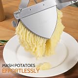 Sopito Potato Ricer Stainless Steel Masher with Silicone Handle 15oz Capacity view 4