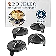 Rockler Bench Cookies Finishing Cones (4-Pack) – Fits Snugly Over Work Grippers for a Fail-Safe Project Finishing System - Cones Nest for Easy Storage - Router Accessories