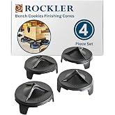 Rockler Bench Cookies Finishing Cones (4-Pack) &ndash; Fits Snugly Over Work Grippers for a Fail-Safe Project Finishing System - Cones Nest for Easy Storage - Router Accessories