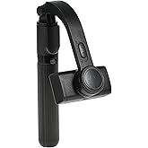 Selfie Stick Gimbal Stabilizer, UPXON 360° Rotation Tripod with Wireless Remote, Portable Phone Holder, Auto Balance 1-Axis G