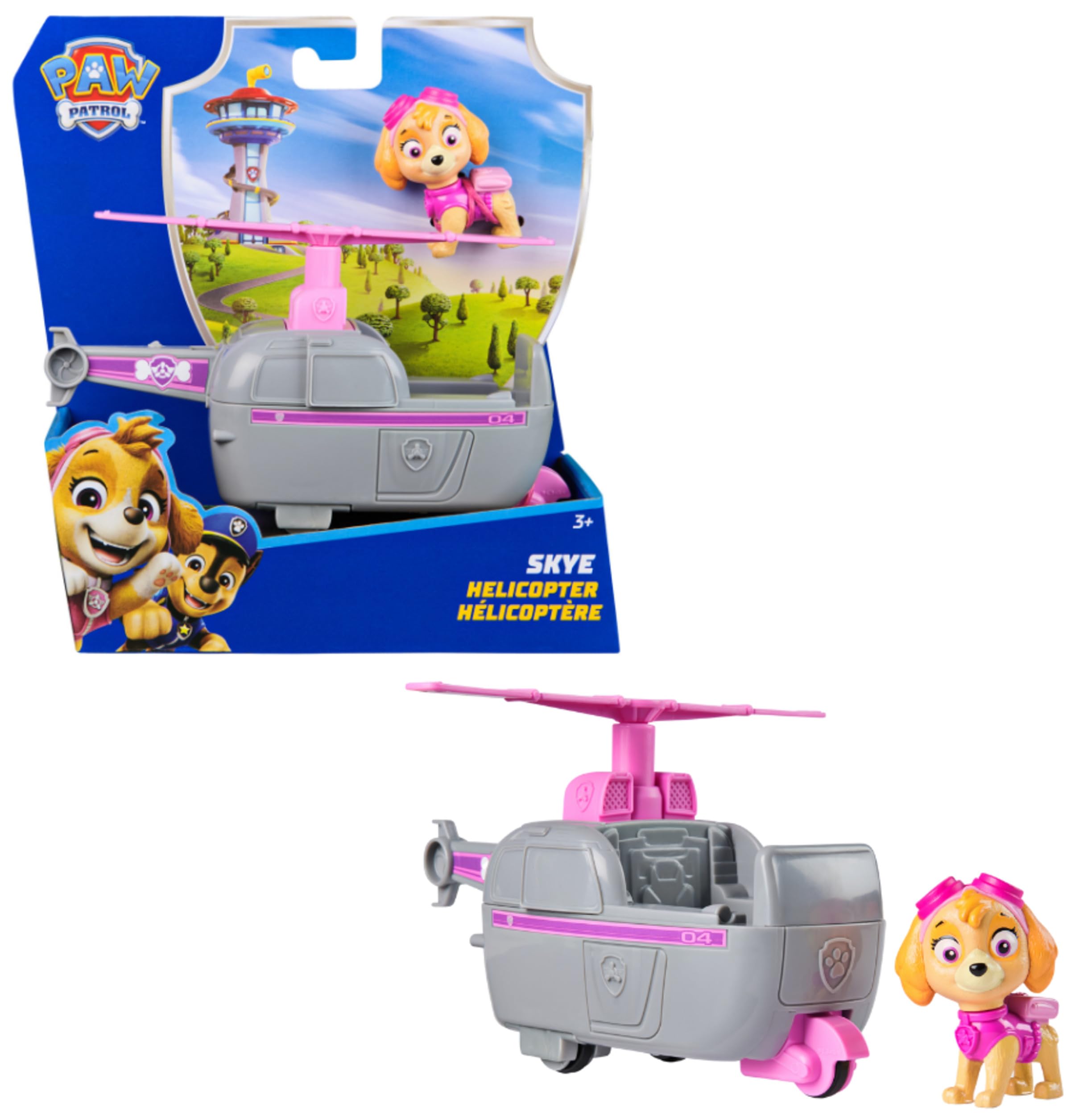 Paw Patrol, Skye’s Helicopter, Toy Vehicle with Collectible Action Figure, Sustainably Minded Kids’ Toys for Boys & Girls Aged 3 and Up — image 1