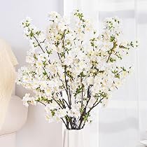 Amazon.com: Elyum 3 Pcs Artificial Cherry Blossom Branches, 37.4 ...