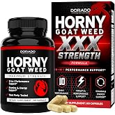 Horny Goat Weed for Men - Male Enhancement Supplement (10-in-1 Formula) with Maca, Tongkat Ali, Saw Palmetto, Ginseng, L-Argi