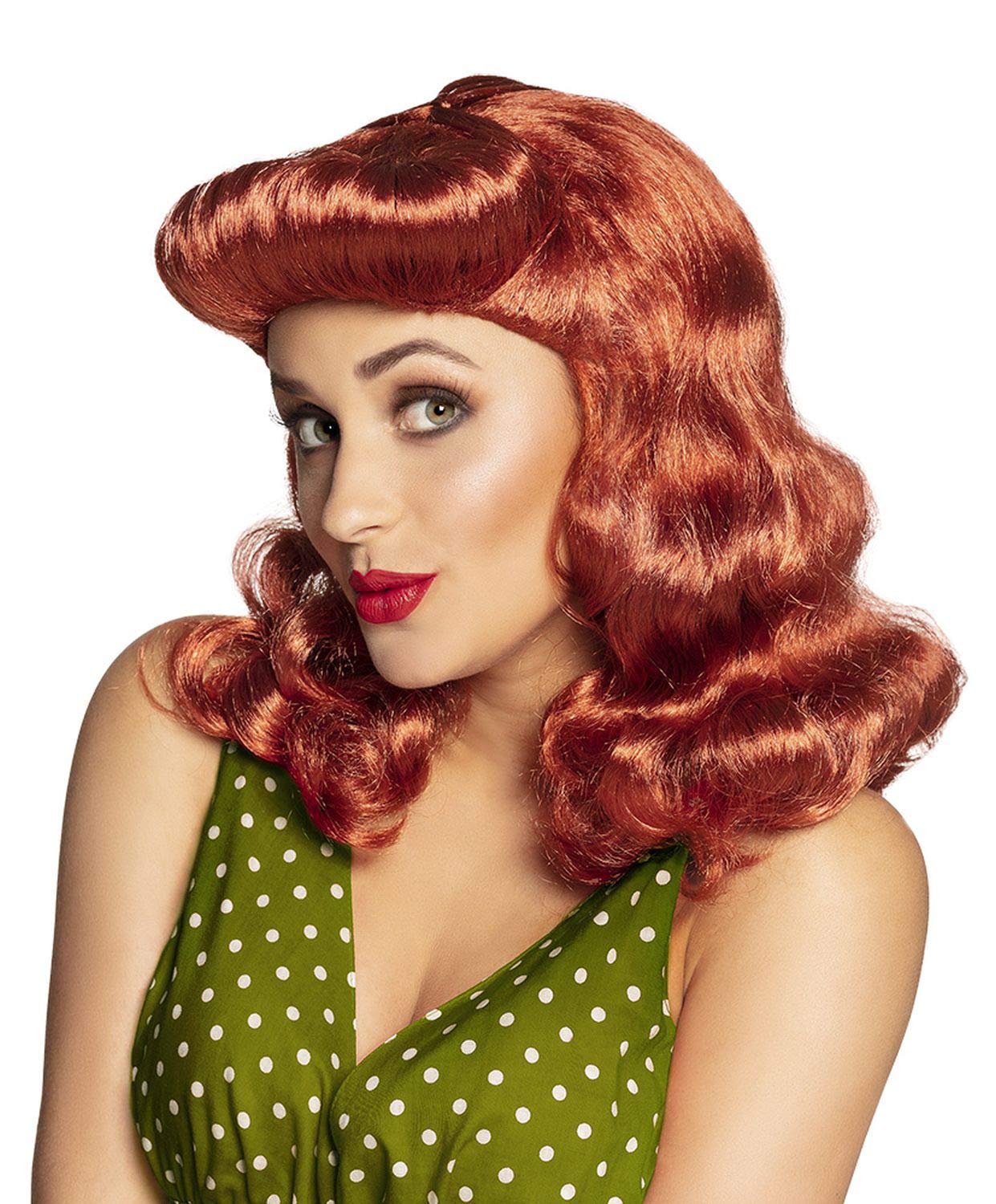 Boland 85050 50s Pin Up Wig Light Brown