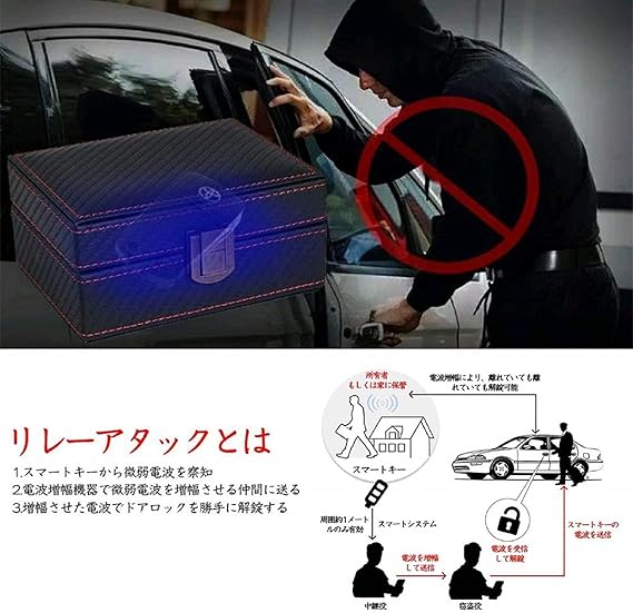 Amazon Co Jp Ancocs Large Smart Key Radio Block Box Signal Blocking Radio Wave Blocking Case Relay Attack Countermeasure Goods Rfid Blocking Premium Pu Leather Car Security Electronic Keys Out Of The Range Completely