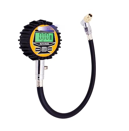 Lumiereholic Reifendruckmesser digital Luftdruckprüfer Motorrad Auto 0-100psi