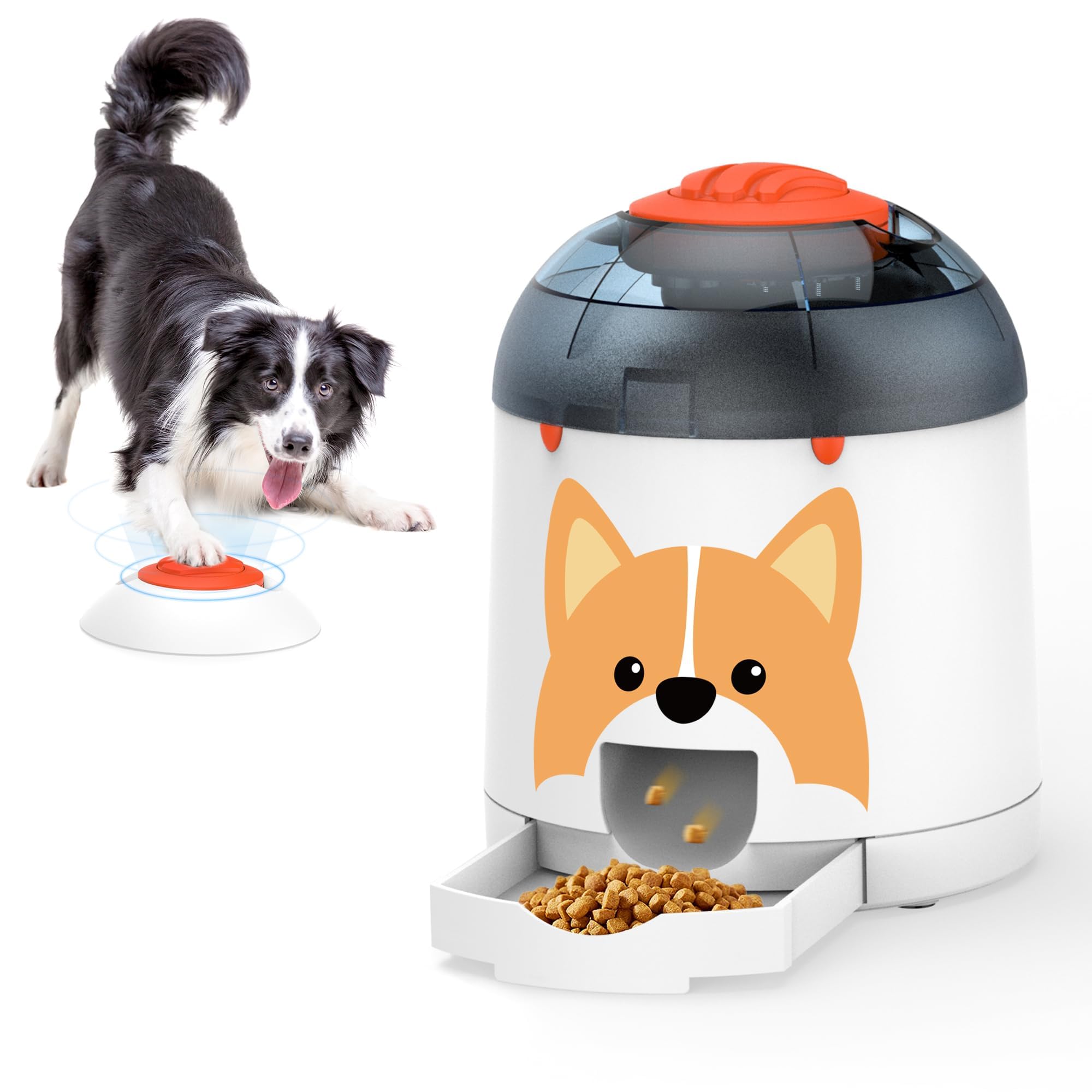 Photo 1 of Potaroma Dog Puzzle Feeder Toy, Interactive IQ Training, Electronic Treat Dispenser, Automatic Rechargeable with Remote for Food Dispensing, All Breeds, 280ml Capacity