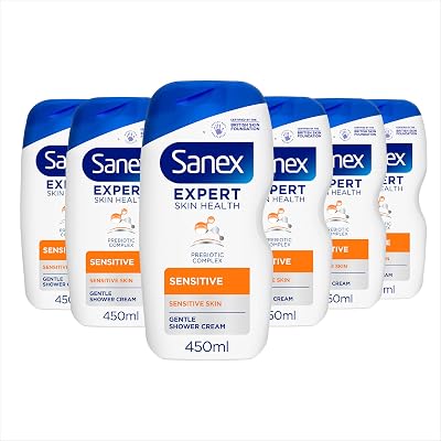 Sanex Expert Skin Health Sensitive Shower Gel 450ml 6 Pack