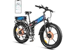 W WALLKE Wallke X3 Pro Max 2800W Dual Motor Electric Bike for Adults, 48V 44Ah Long Range 170 Miles Foldable 26x4 Fat Tire eBike, 35MPH All-Terrain Mountain Bicycle, UL2849 Certified, Full Suspension E Bike