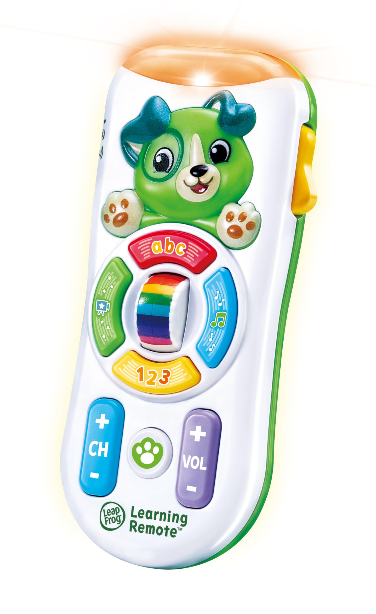 LeapFrog Channel Fun Learning Remote, Musical Baby Toy with Colours, ABC’s, Counting, Shapes & Music, Interactive Learning Toy for Babies 6, 12, 18, 24 months +, English Version