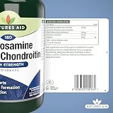 Natures Aid Glucosamine MSM Chondroitin with Vitamin C 180 Tablets High Strength view 7