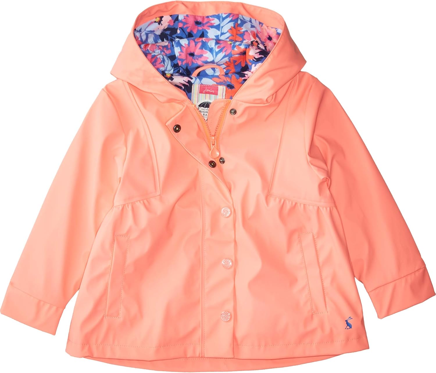 Joules Kids Baby Girls Rainbow Raincoat Toddler/Little Kids Jackets