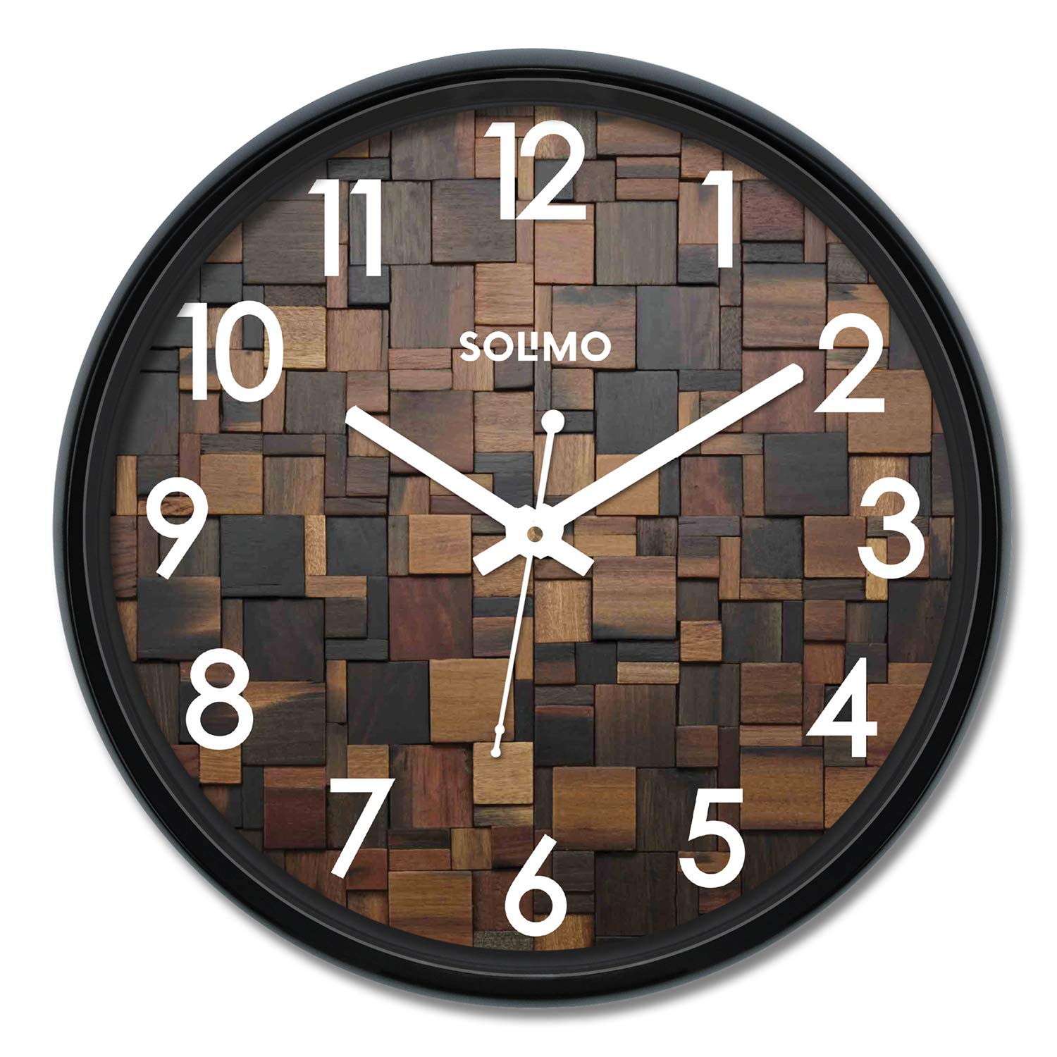 Solimo Wood Craft Wall Clock Home Decor
