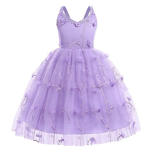 Flower Girl Butterfly Dress for Kids Baby Princess Birthday