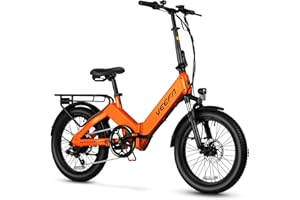 VEEFA F1 Electric Bike for Adults Peak 750W Motor E Bike with 48V Removable Battery, Folding Ebike 20MPH Max Speed& 60+ Miles Range, 5 Pedal-Assist Levels, UL 2849 Certified 7-Speed