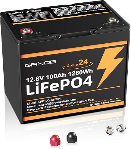 Amazon.com: 12V 100Ah LiFePO4 Battery, Deep Cycle Lithium Battery