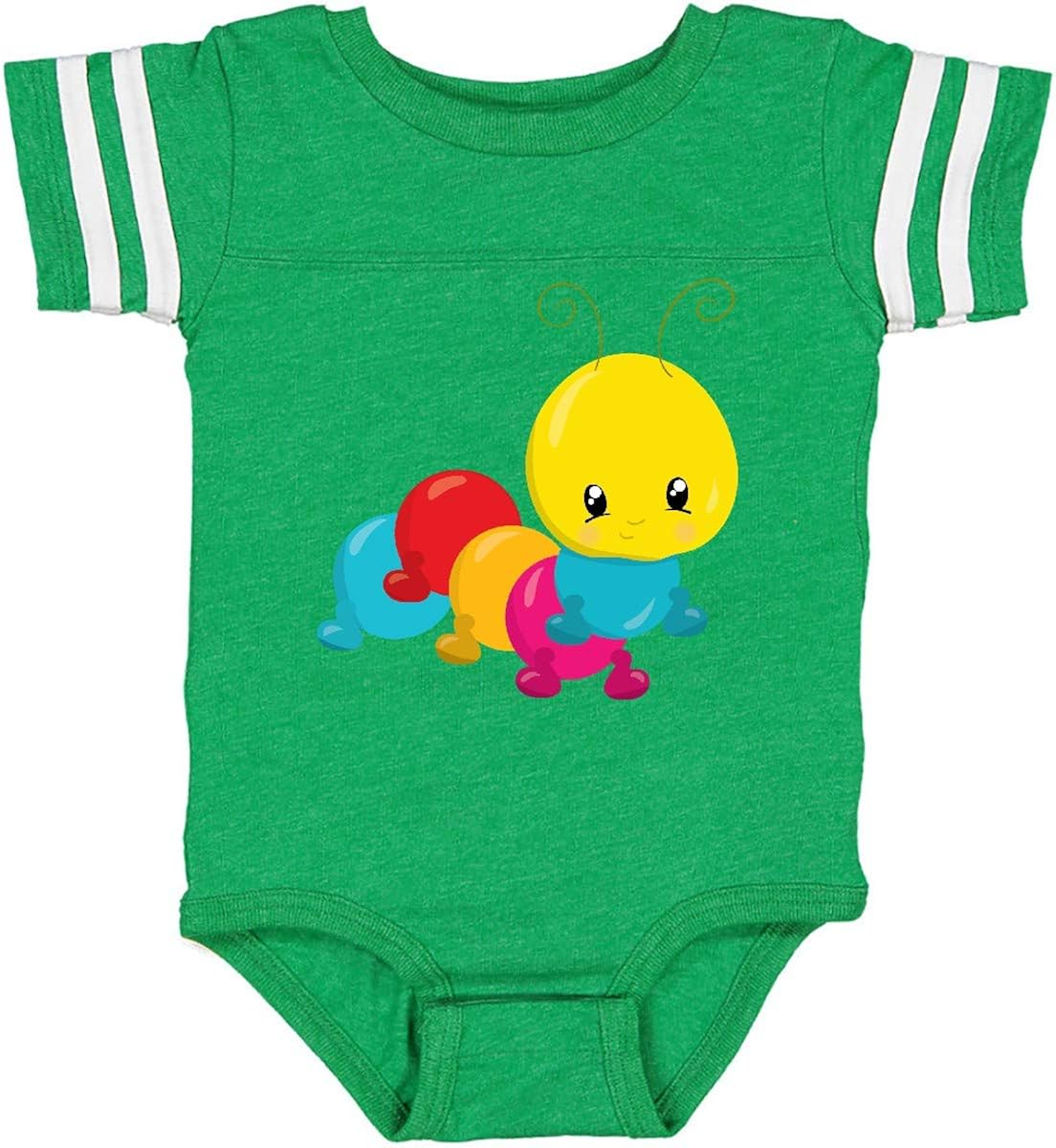 inktastic Cute Colorful Caterpillar Infant Creeper Clothing